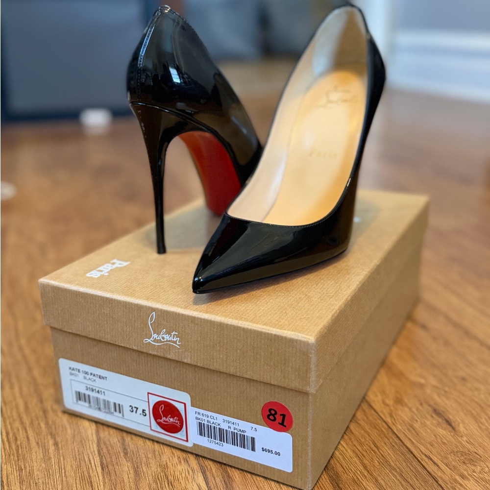 Christian Louboutin Kate 100 Patent Pumps